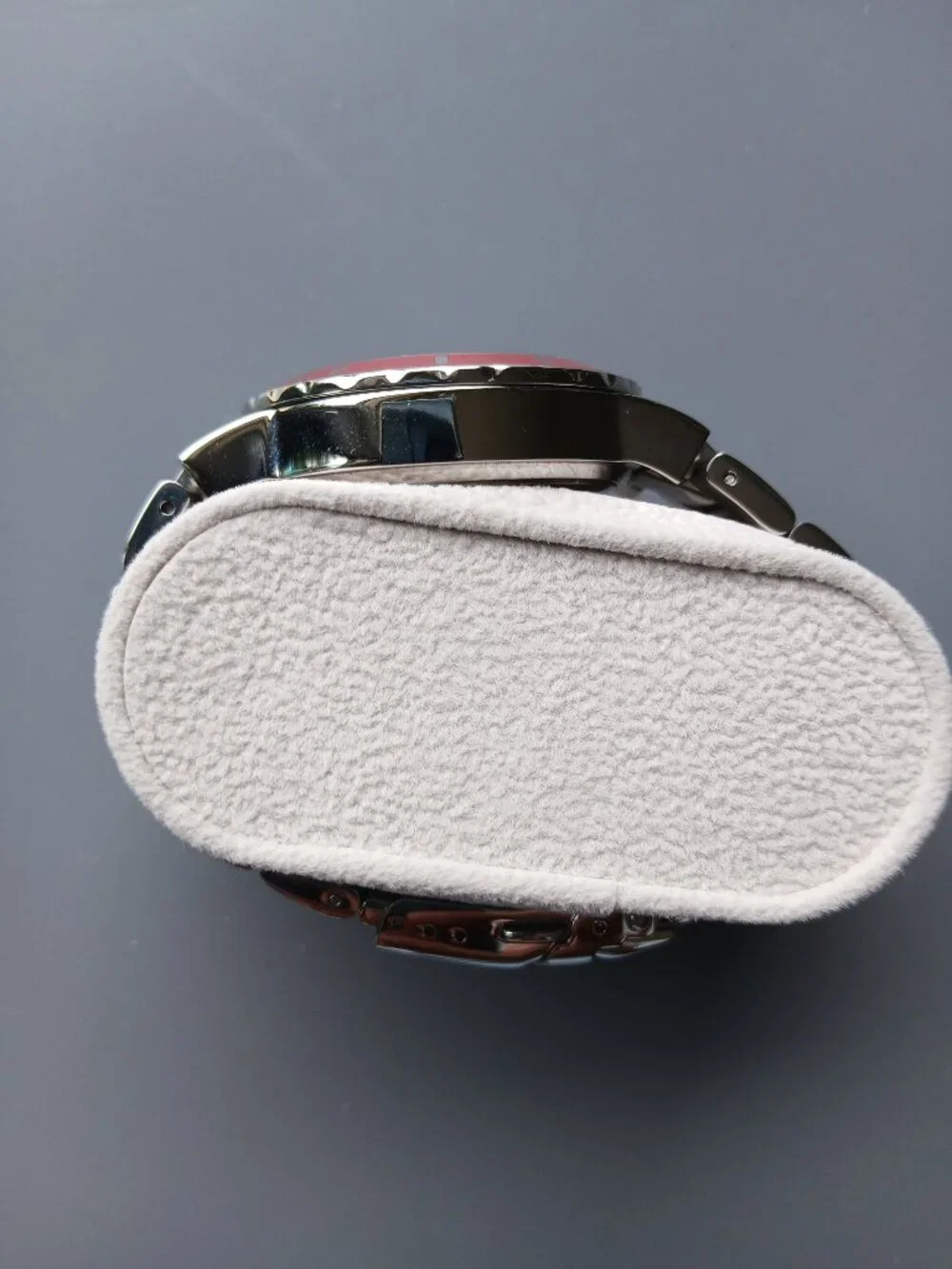 a line watch unisex red and steel